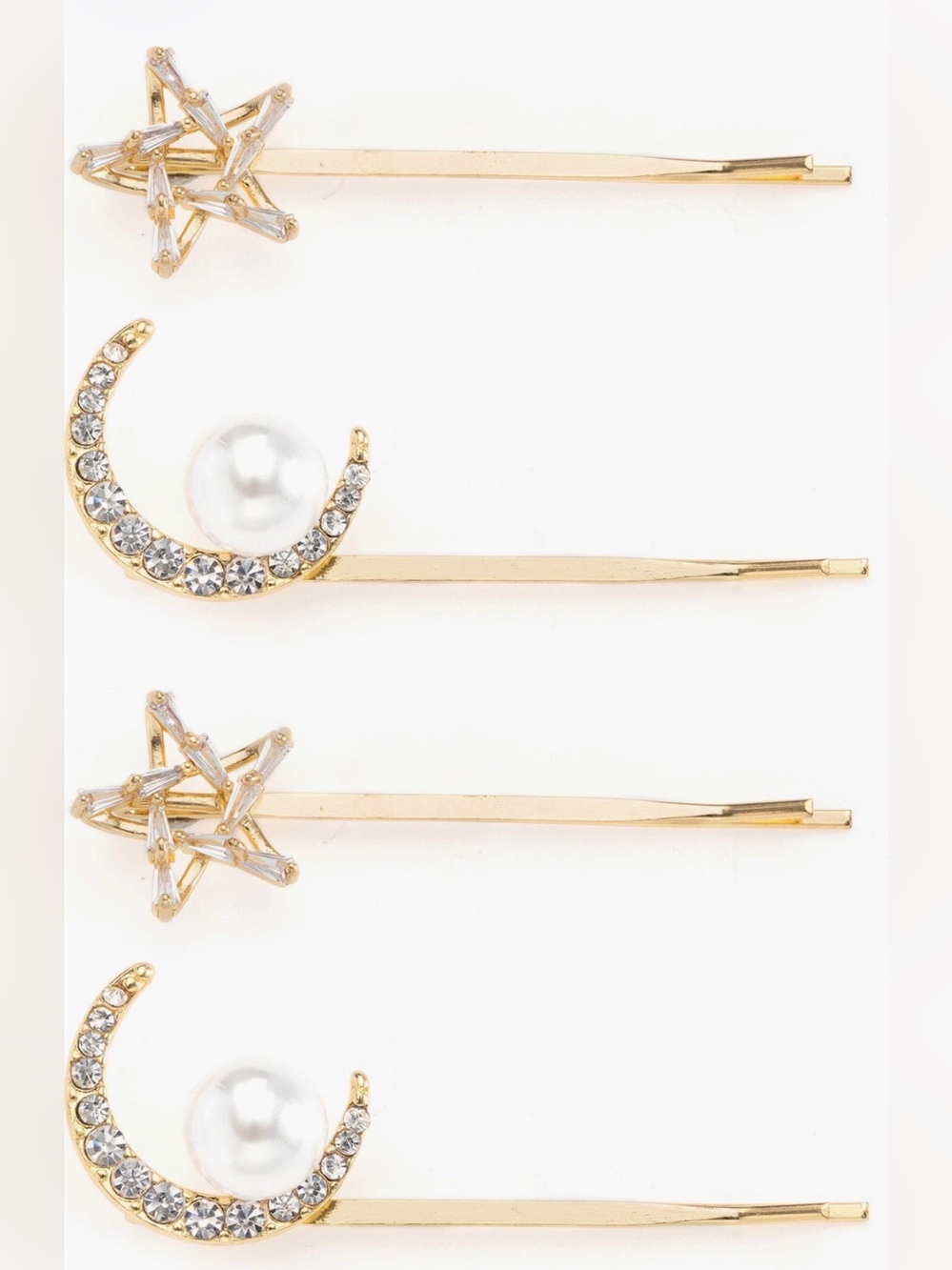 Ettika 4-pack Assorted Celestial Hair Pins